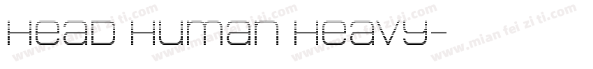 Head Human Heavy字体转换